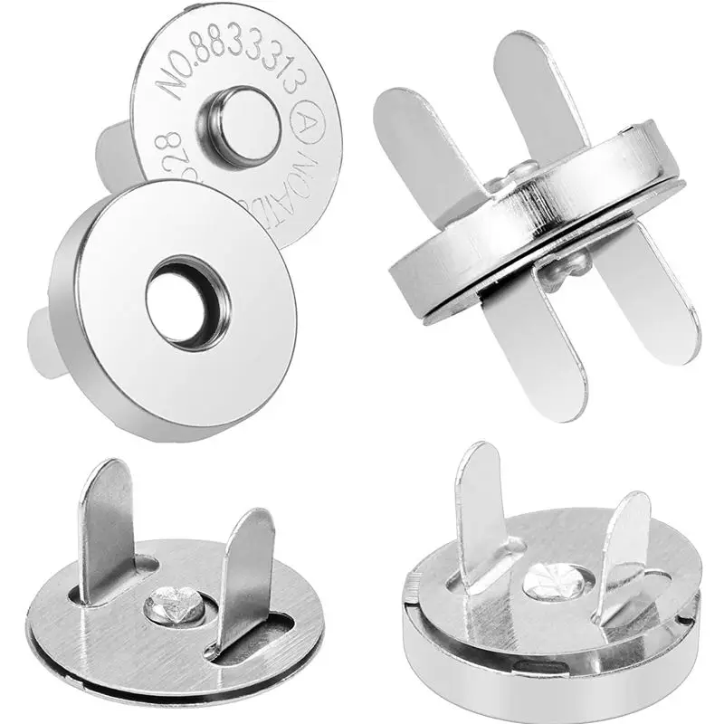 High Quality Magnetic Snap Button For Bag Custom Logo Round Strong Metal Magnet Button