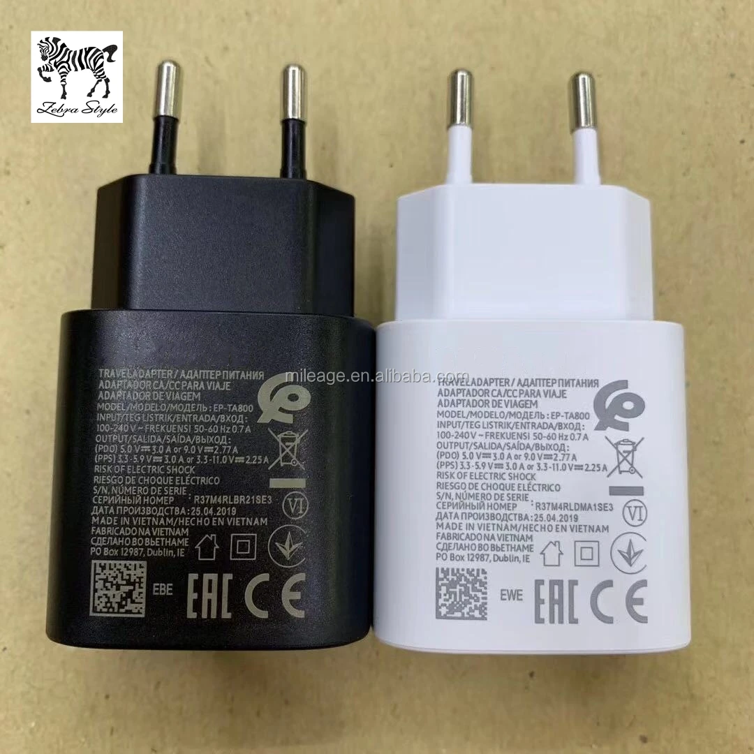  Новый продукт 25W EP-TA800 ЕС зарядка для мобильных телефонов через USb быстрое зарядное устройство Samsung Galaxy Note10 Путешествия адаптер EU/US/UK Разъем