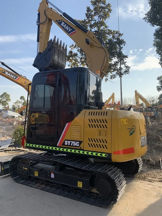 Digging pond farm excavator 7 tons hook machine 9 tons 6 tons crawler excavator