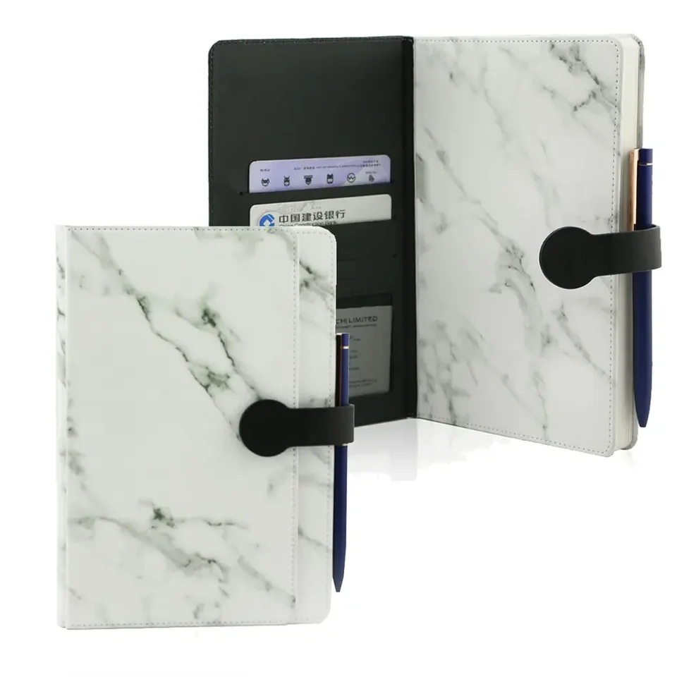 Full Certificated A4 A6 A5 Hard Cover Notebook Planner Custom Diary Card Pocket Journal