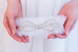 Lace Crystal Thigh Leg Garter Ring for bride wedding