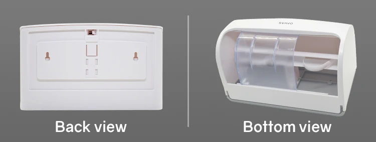 bathroom toilet No punching Large capacity Wall mounted tissue box holders Dual Roll toilet paper dispenser