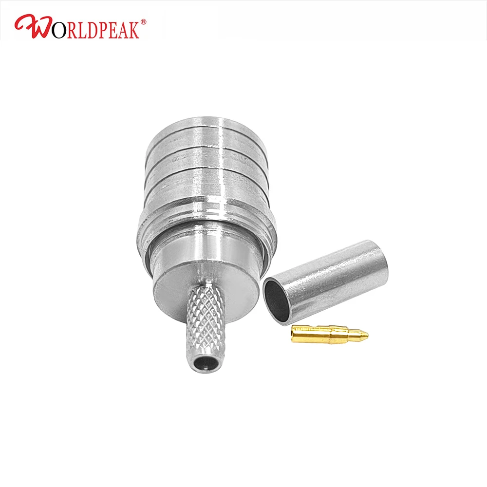 QMA-J rf connector QMA male crimp cable coaxial for RG316/rg174/rg179/LMR195/LMR200/RG58/RG142 lmr240 h155 rf Coaxial cable