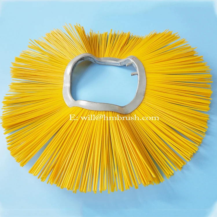 Wavy Sweeper Broom Snow Wafer Brush For Bobcat Machine