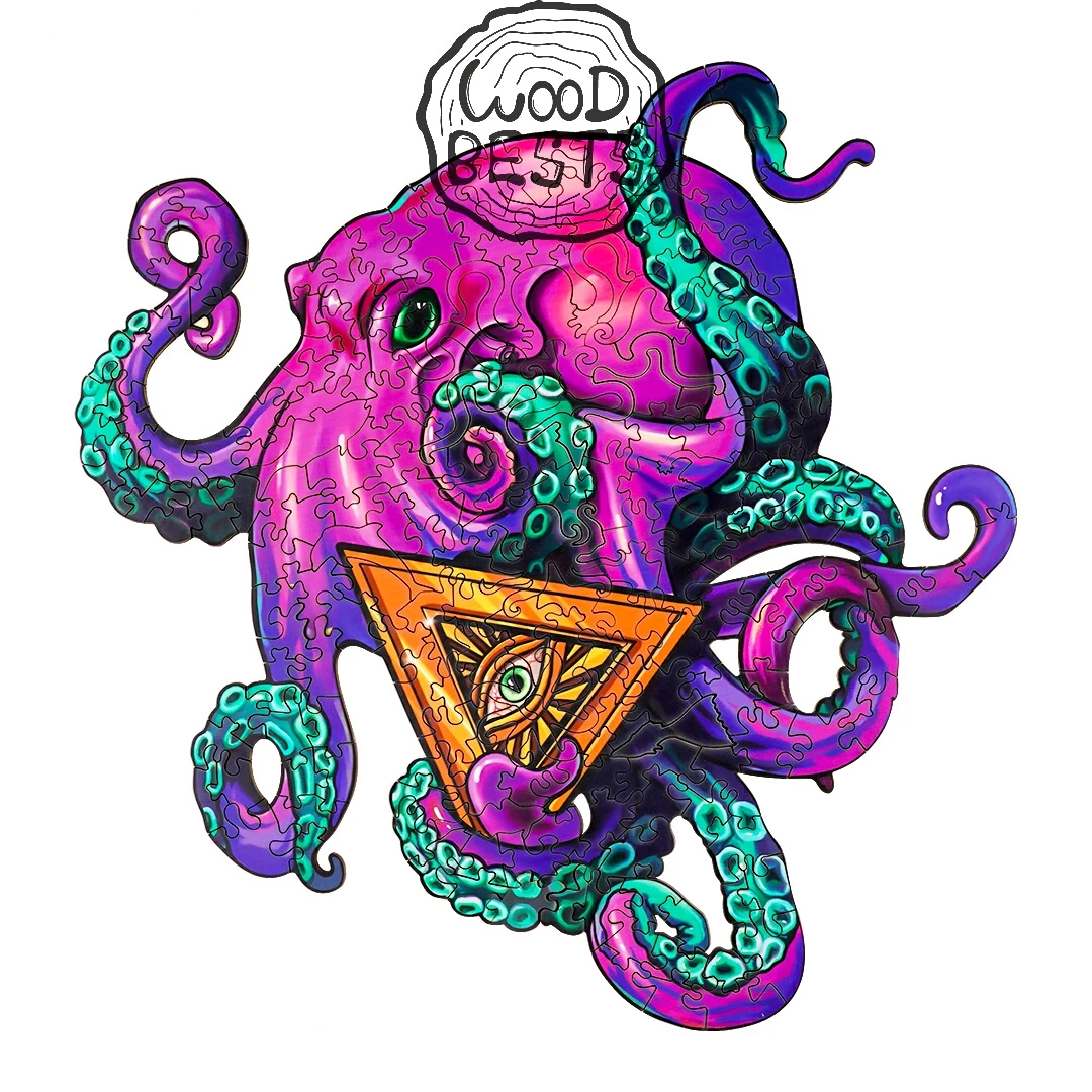 Charming Fox animal Wooden puzzle Material wood 3d wooden jigsaw puzzle