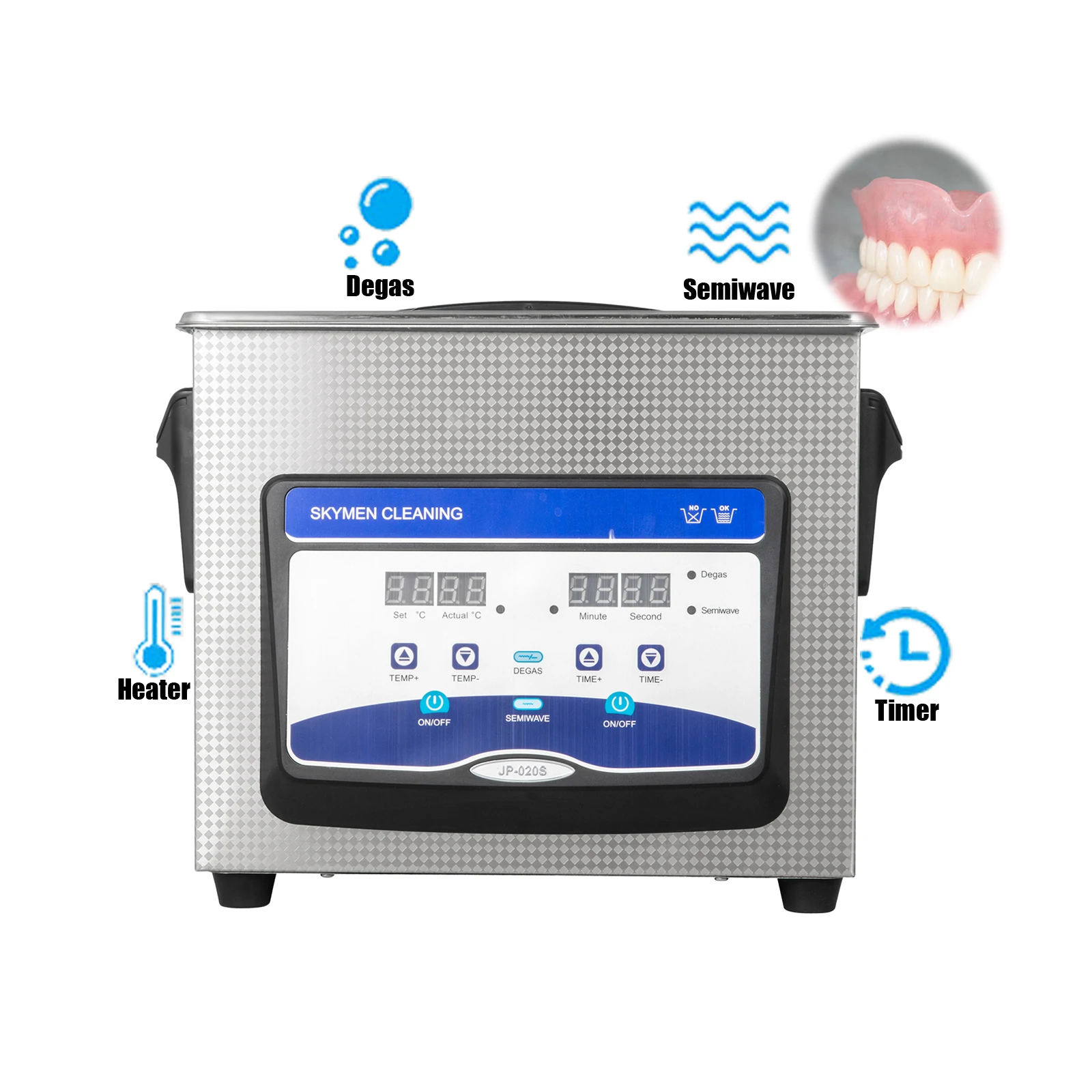 Ультразвуковой очиститель для очков, ювелирных изделий, австралийская/Американская вилка, 3,2 л, цифровой ультразвуковой очиститель для ювелирных магазинов