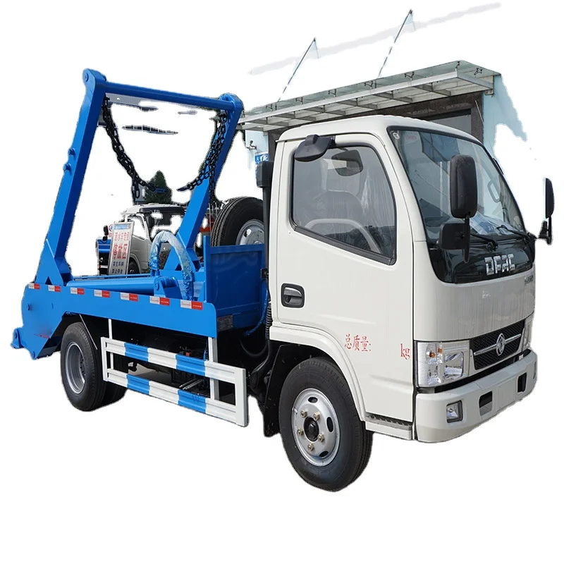 DONGFENG 4x2 RHD Съемный контейнер 5 м3 сборщик мусора т со стреловидным кузовом мусоровоз в наличии