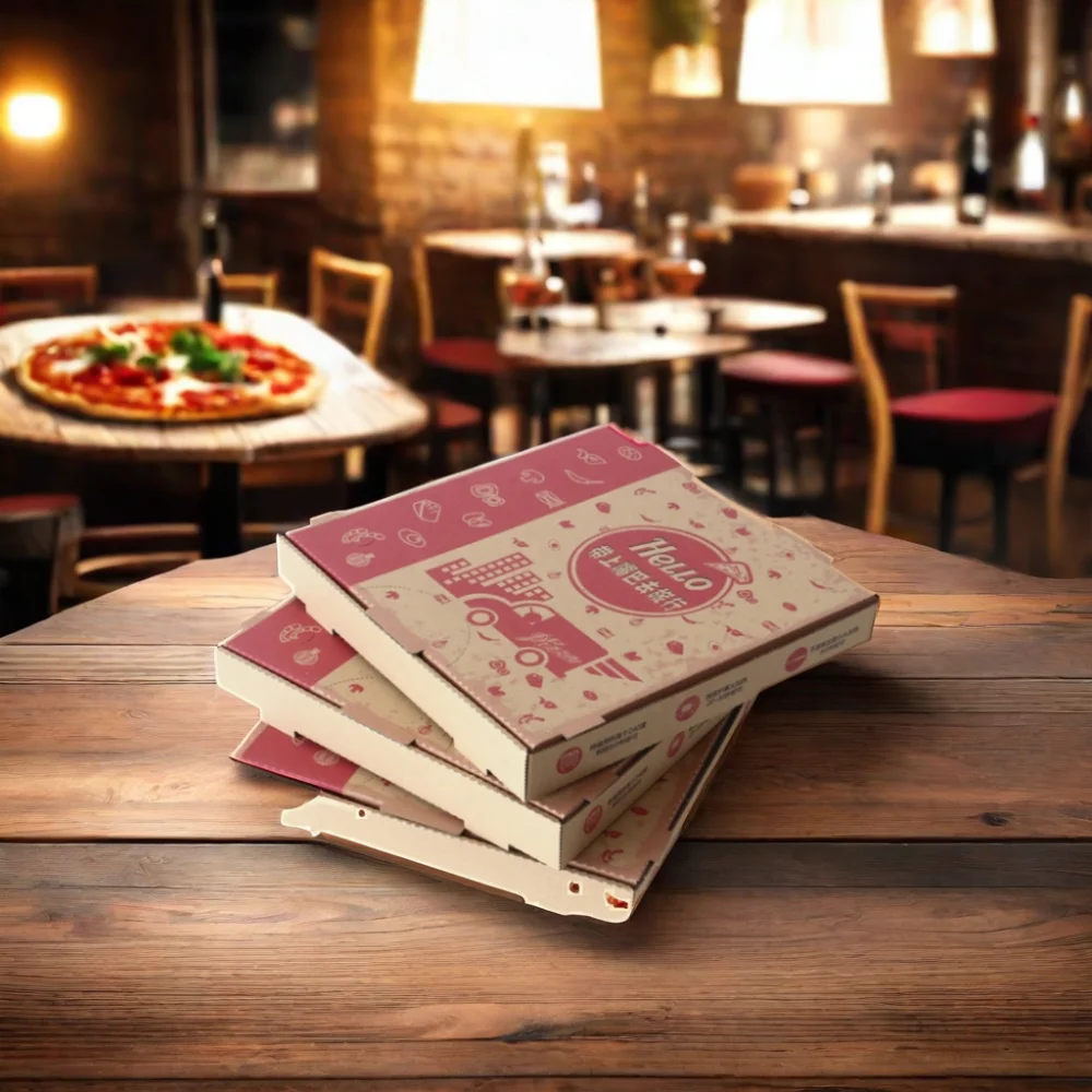 Индивидуальная картонная коробка для пиццы поставка из Китая высокое качество и быстрая доставка