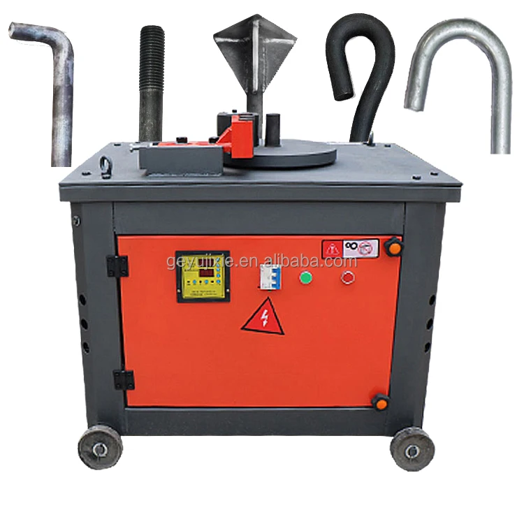 GF26  4-26mm steel bars all tarp hook bending machine U bolt bars bender stirrup bending machine