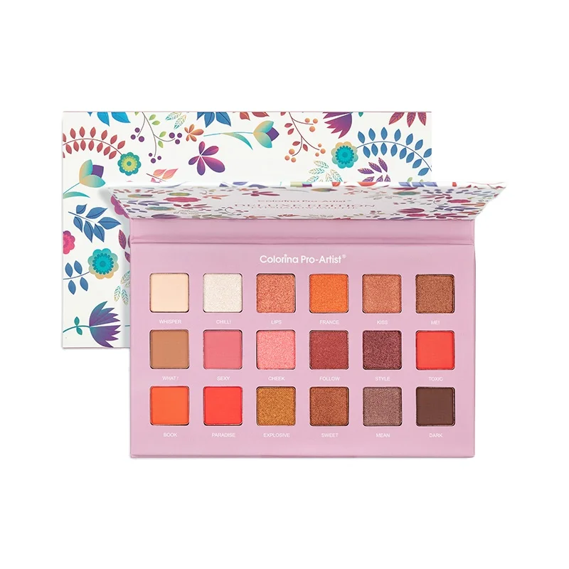 OEM/ODM Cosmetics Private Cosmetic Makeup Eyeshadow 18colors makeup nude glitter matte eyeshadow palette