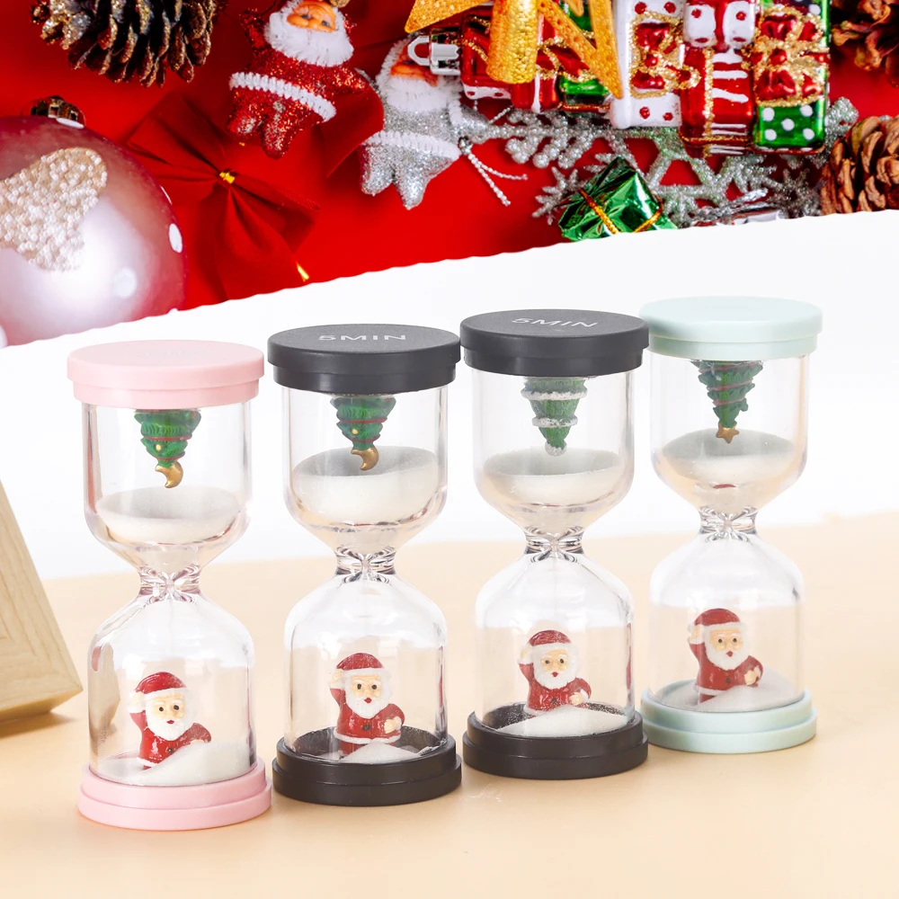 sand clock 2 kitchen pink Christmas hourglass one minute 1/2/3/5 minute kids sand timer plastic for brushing