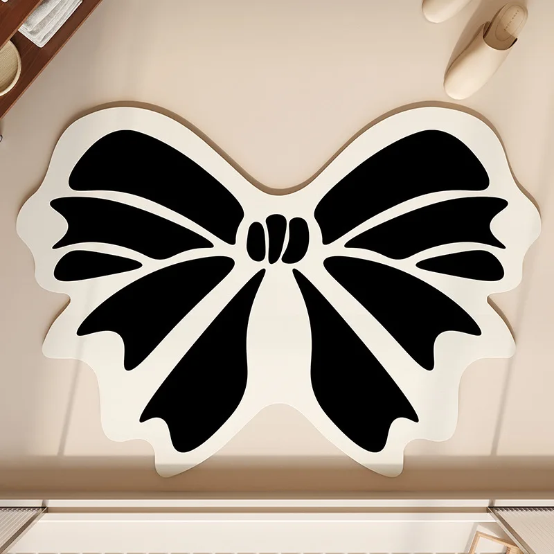 Bathroom Anti-Slip Carpet Mat Diatomaceous Earth Floor Mat Household Toilet Entrance Door irregular shaped absorbent mat