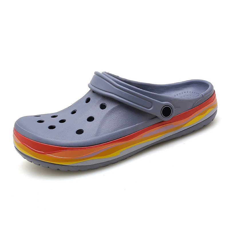 New Design Colorful Men Summer Flat Light Weight Men Outdoor Men EVA Clogs Beach Garden Shoes