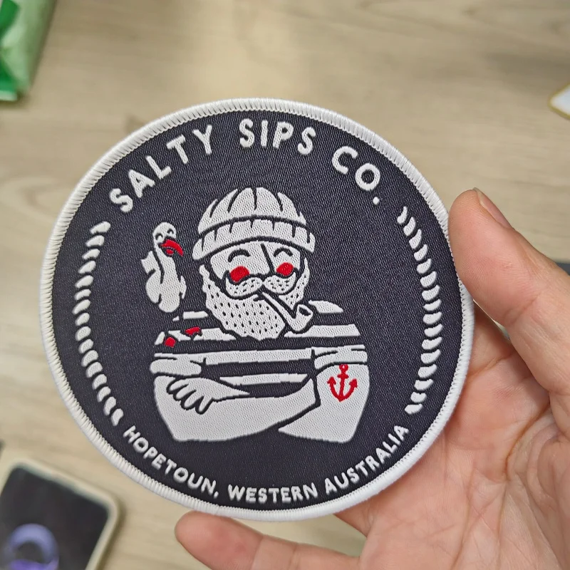 Manufacturer Wholesale Cheap Sewing Small Size Stitch Chenille Embroidery Badges High Quality Customized Iron On Woven Patches