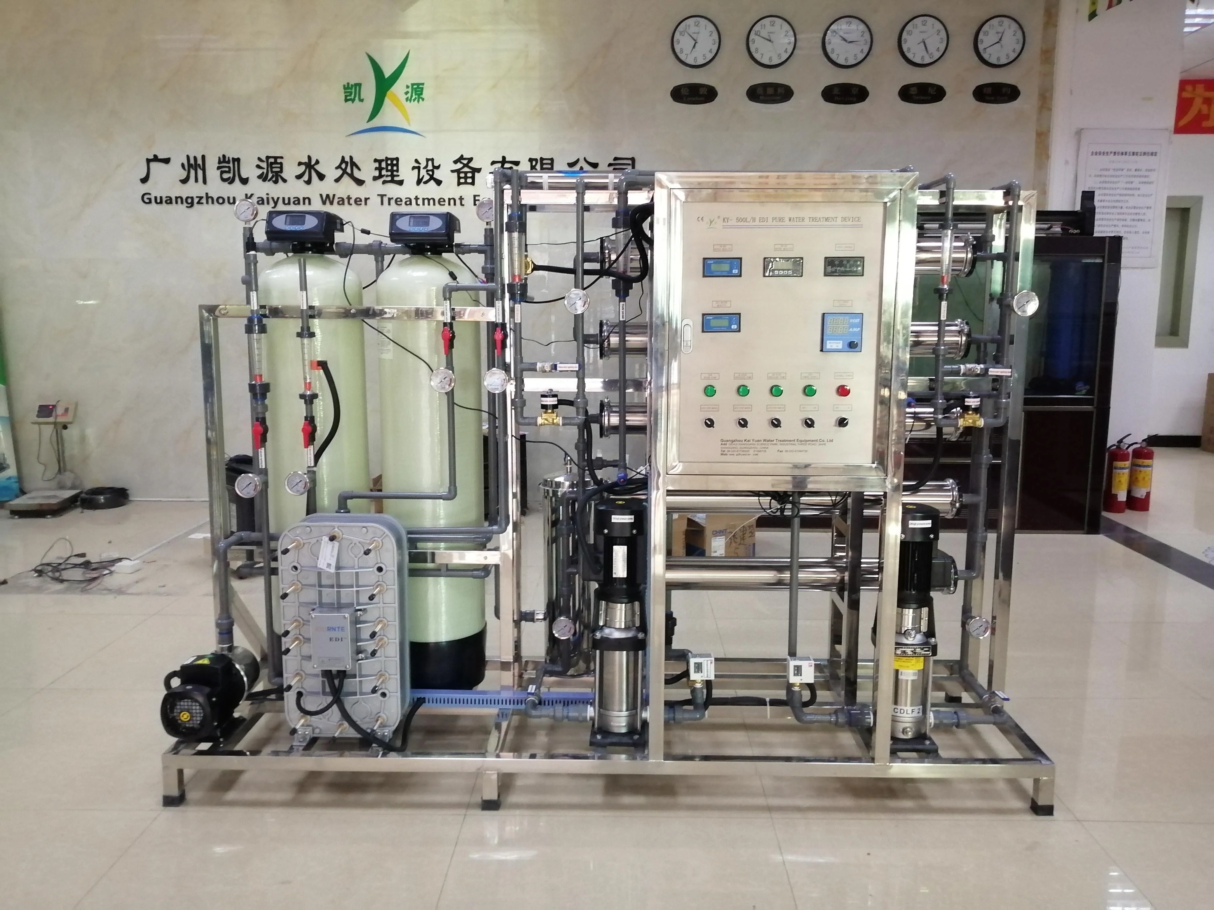500lph Two Stage Ultrapure Ro EDI Purification Treatment System For Electronic Semiconductor/Hemodialysis