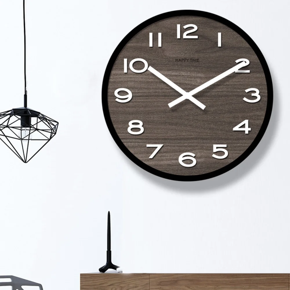 China Suppliers Hot Sale Modern Wooden Vintage Home Decorative Wall Clock