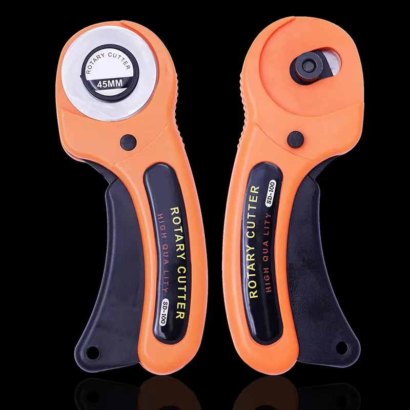 Rotary Cutter, Professional 45mm Rotary Fabric Cutter, Rotary Cutter for Fabric, Card Paper Sewing Quilting Roller Fabric Cuttin