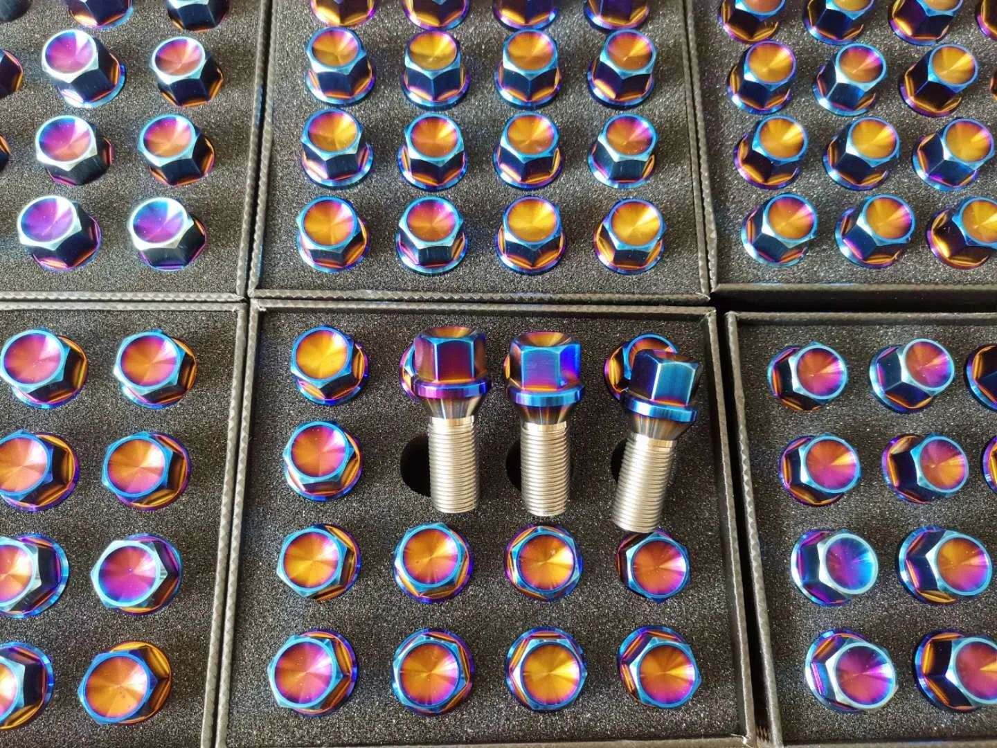 GR5 Titanium Wheel Bolts M12x1.5 Lug Nuts Color Nuts