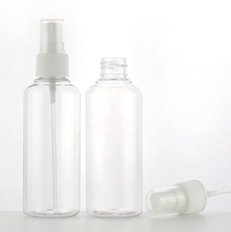 30ml 50ml 60ml 100ml 120m Transparent Mist Toning Water Perfume Spray Bottle PET Bottle