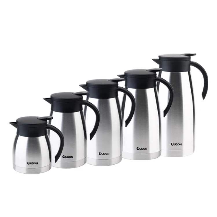  High quality stainless steel metal coffee flask thermos vacuum jug