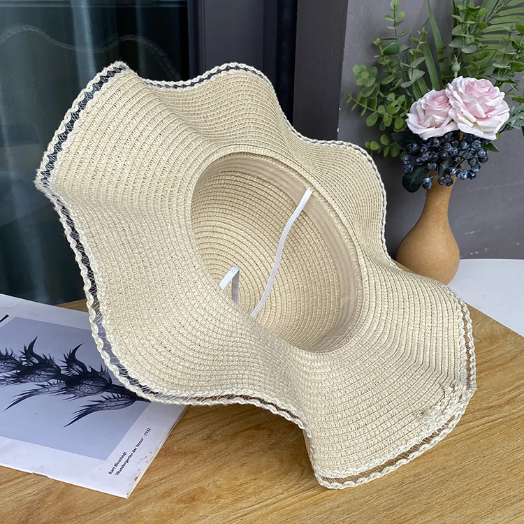 Bestella Brand Summer Lady Premium Large Brim Boho Beach Hats Professional Custom Upgraded elegant Sunshade Women Bucket Hats