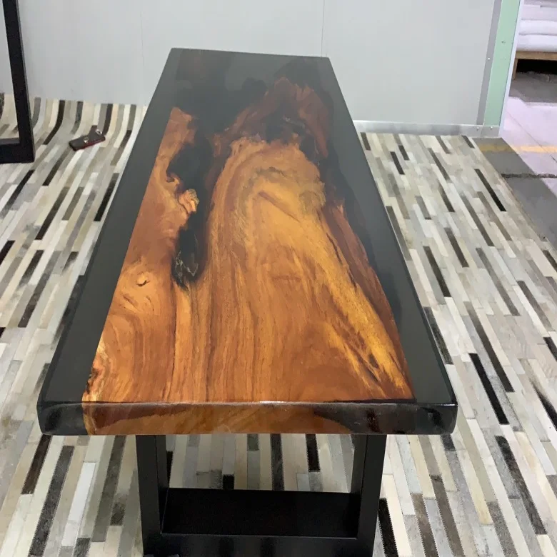 Factory Timber Epoxy Wood Cheap Tables High Resin Table Restaurant With Wholesale Price 100% Solid Wood