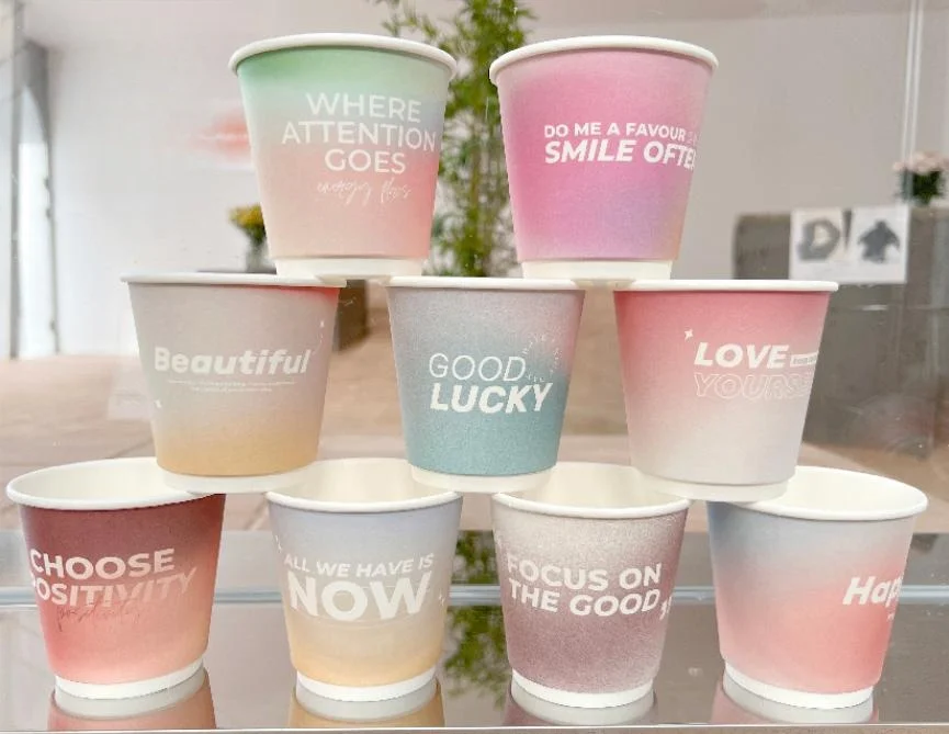 10oz 12oz 16oz  disposable  double wall coffee paper cups with or without lid