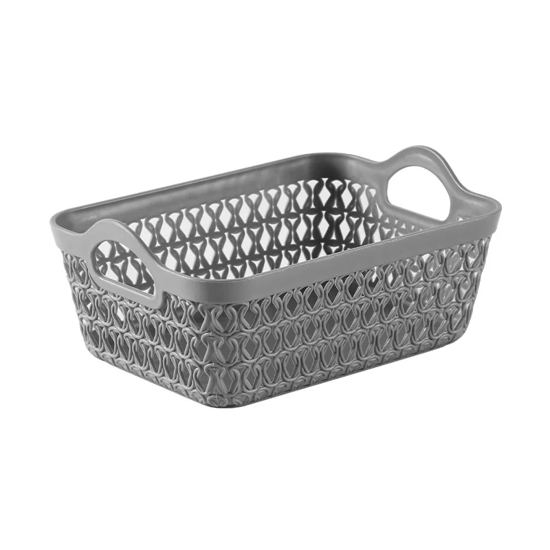 Ubao plastic storage basket for home organizing  toy and pantry storage container with handles
