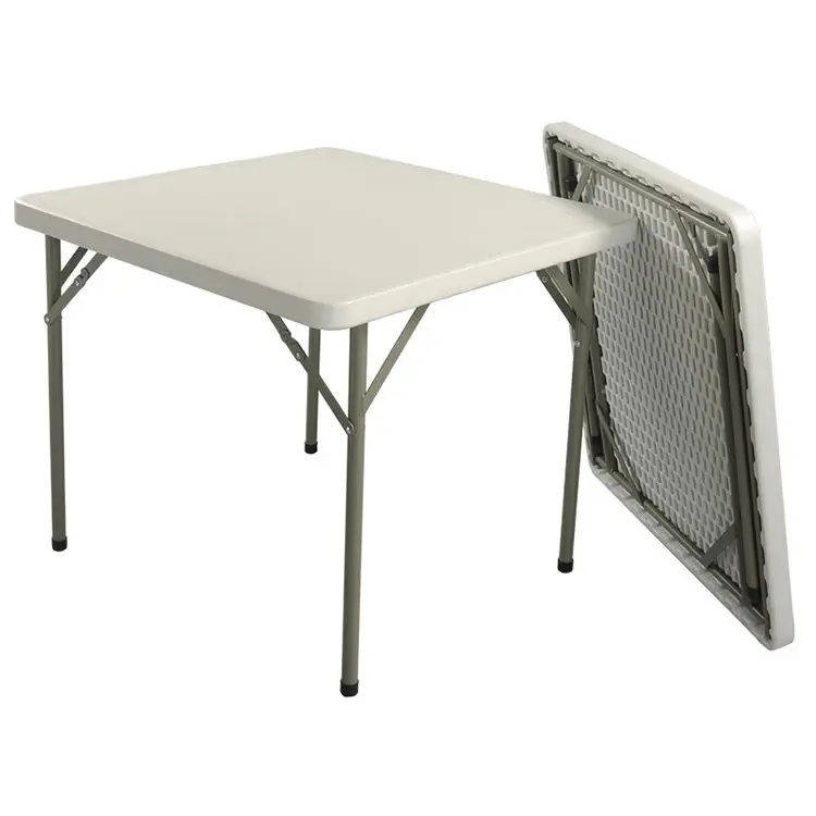 Table outdoor light activity conference banquet white square plastic table outdoor folding table