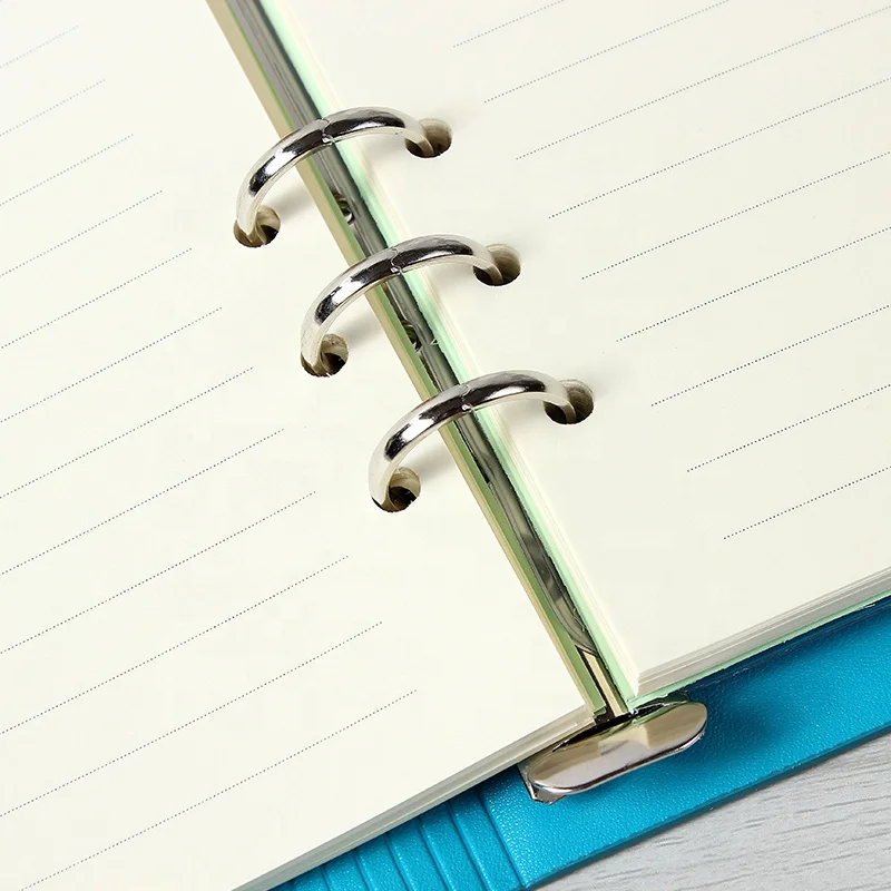 Promotion loose leaf pu leather journal diary personalized cheap notebook