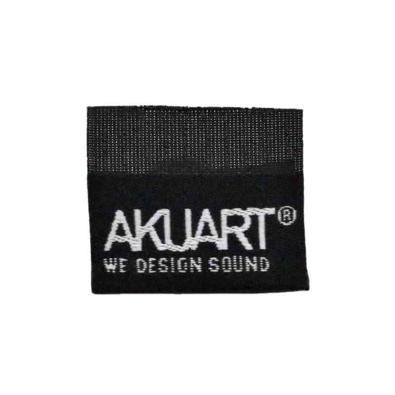 Direct factory woven label for clothing polyester woven label customize woven labels