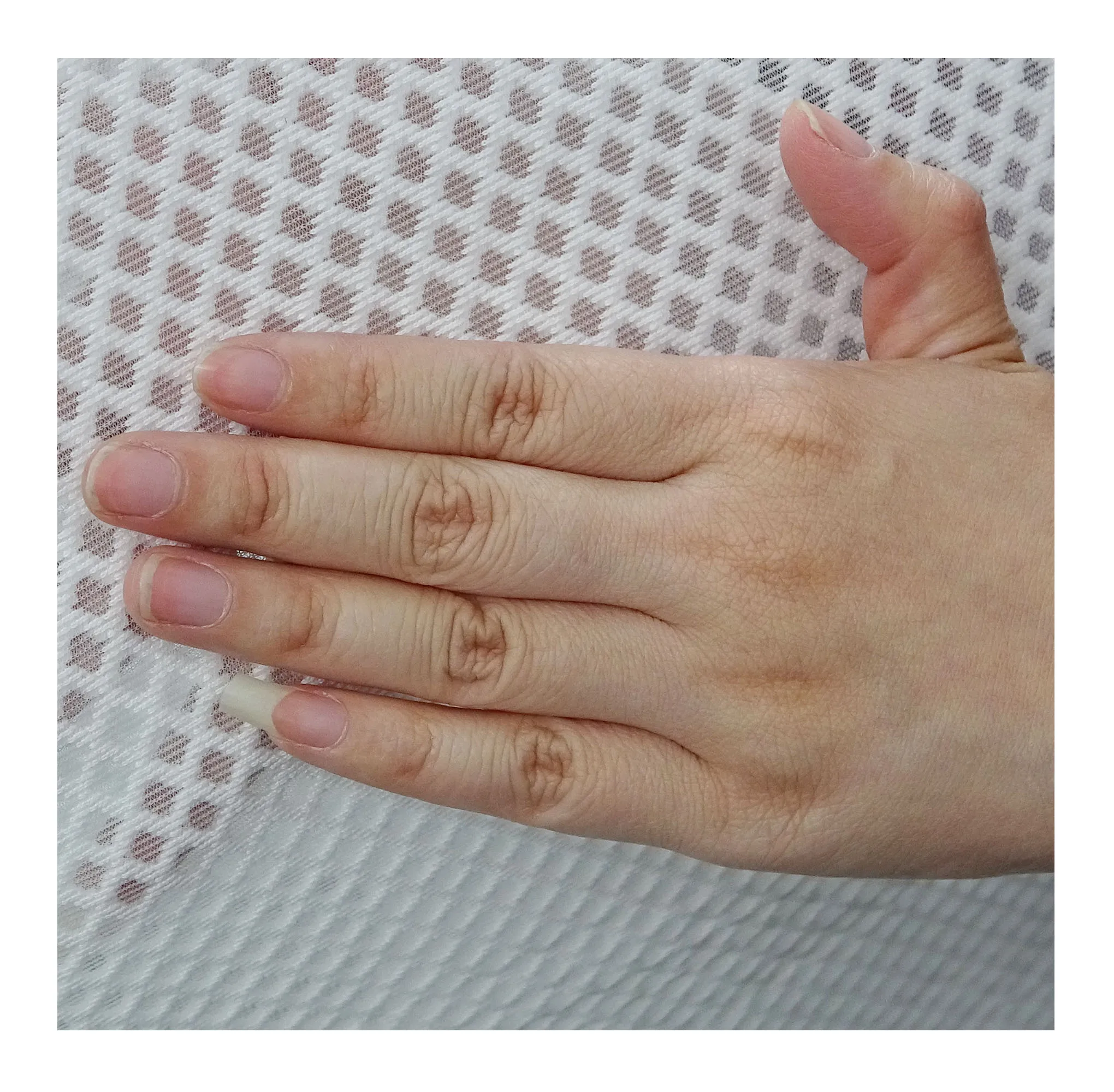 New style hygroscopic diamond mesh breathable bra underwear fabric