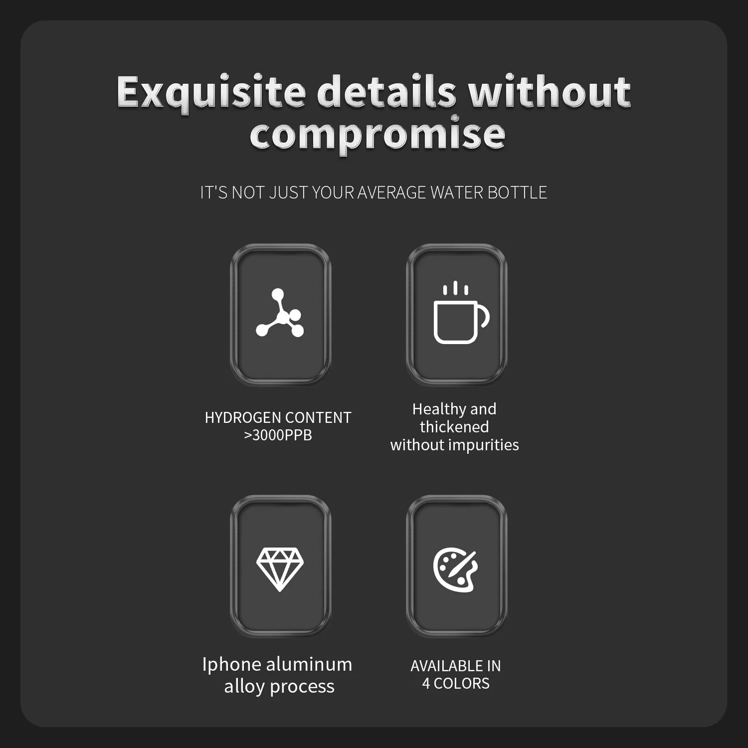 High Quality 300ml Hydrogen Generator Water Cup Lightweight Portable Cars Household Use Battery Hot Selling Product Cheap Price