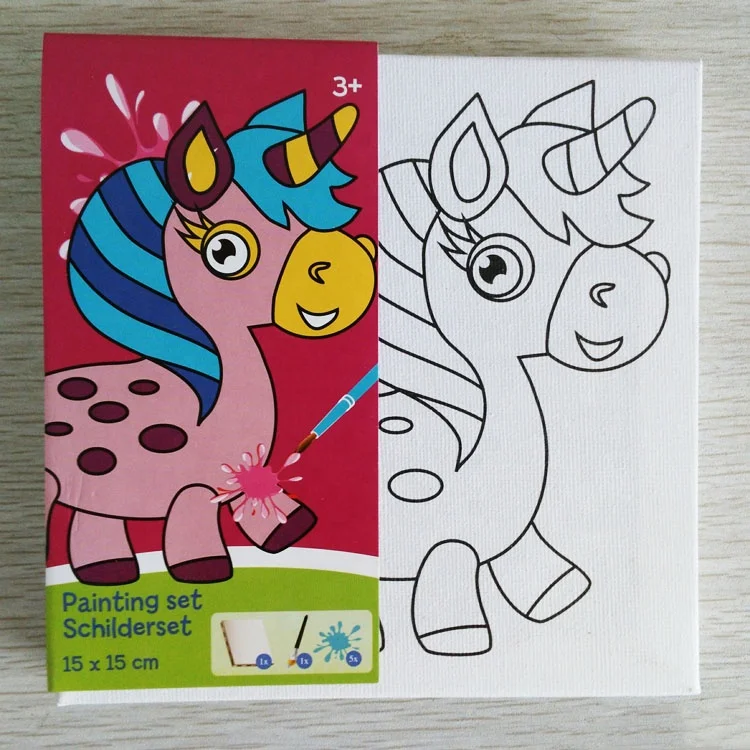 Oil painting stretched canvas blank painting canvas,DIY canvas art for kids