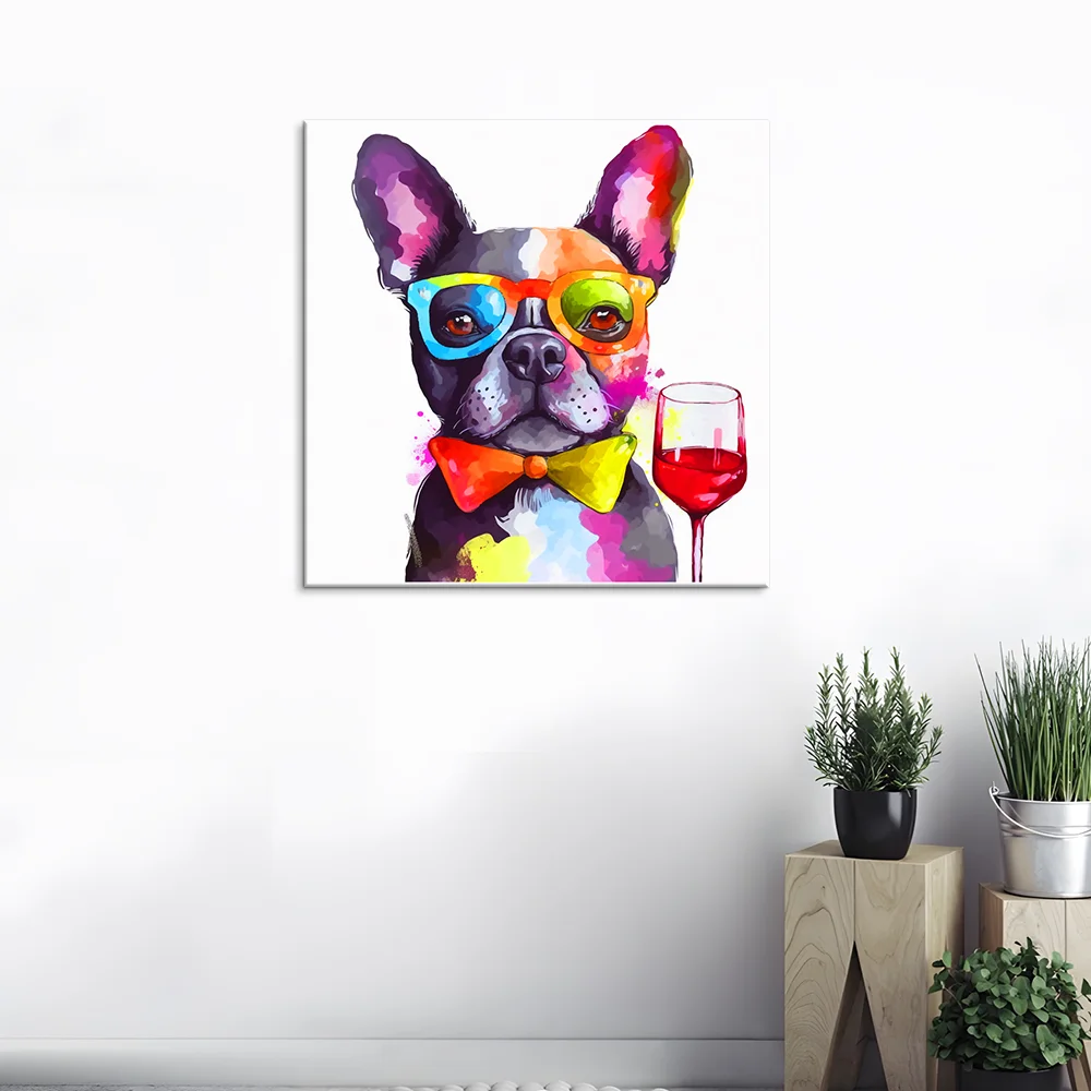 Custom DIY Animal Painting By Numbers Colorful Cat Oil Paint By Number Kits Room Decor Paintings and Wall arts