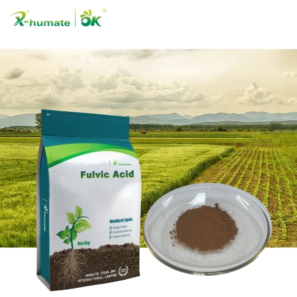 X-HUMATE Fulvic Acid Organic Fertilizer Powder Water Soluble Powder Supplement Fertilizer Cas 479-66-3