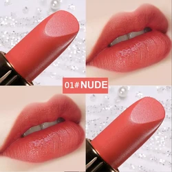 Korean make your own branded lipstick manufacturers natural velvet cream longlasting mate glitter lipstick