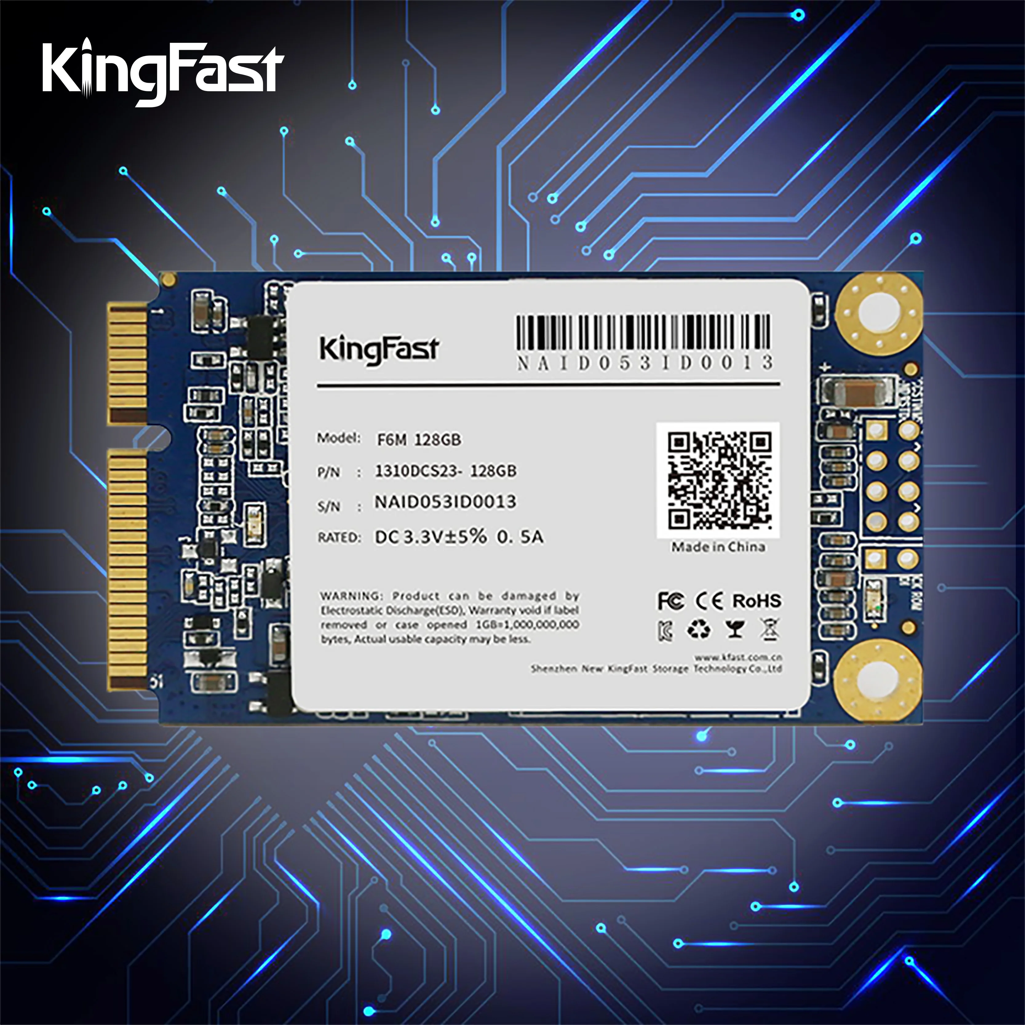 KingFast 128 г ГБ 256 500 512 1 ТБ 2 4 мини Половинный размер mSATA SSD для портативных