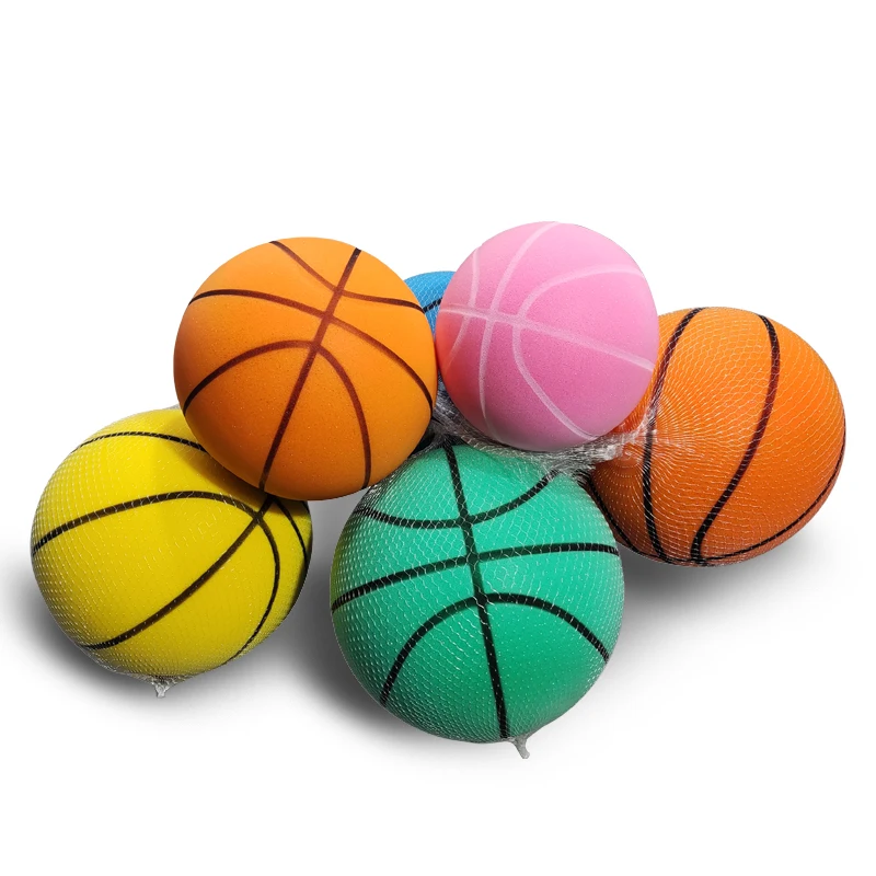 Factory Indoor Training Elastic Silent Mute Ball Bouncing High Density Foam Silent Basketball