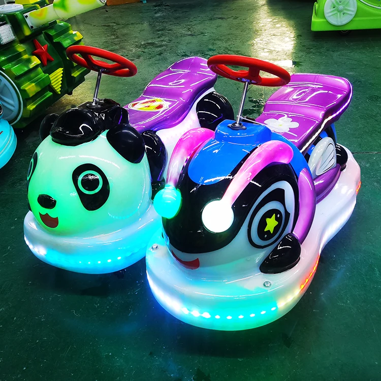 2021 commercial colorful light amusement vehicle rental parent-child double square outdoor kids electric mini bumper car