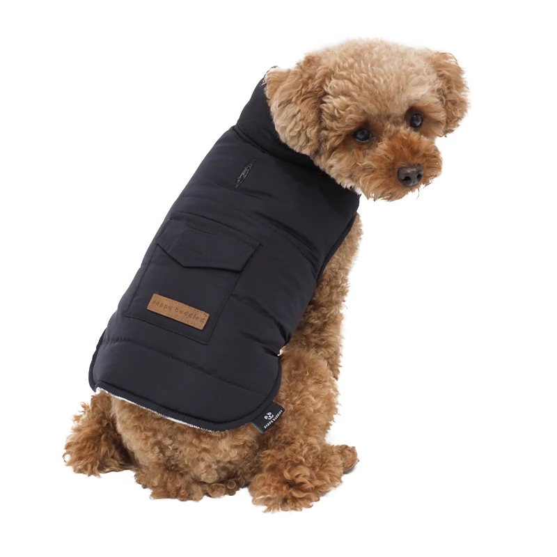 LS peppy buddies new design very popular whole sale reversible double side Christmas plaid check puffer jacket dog coat  apparel