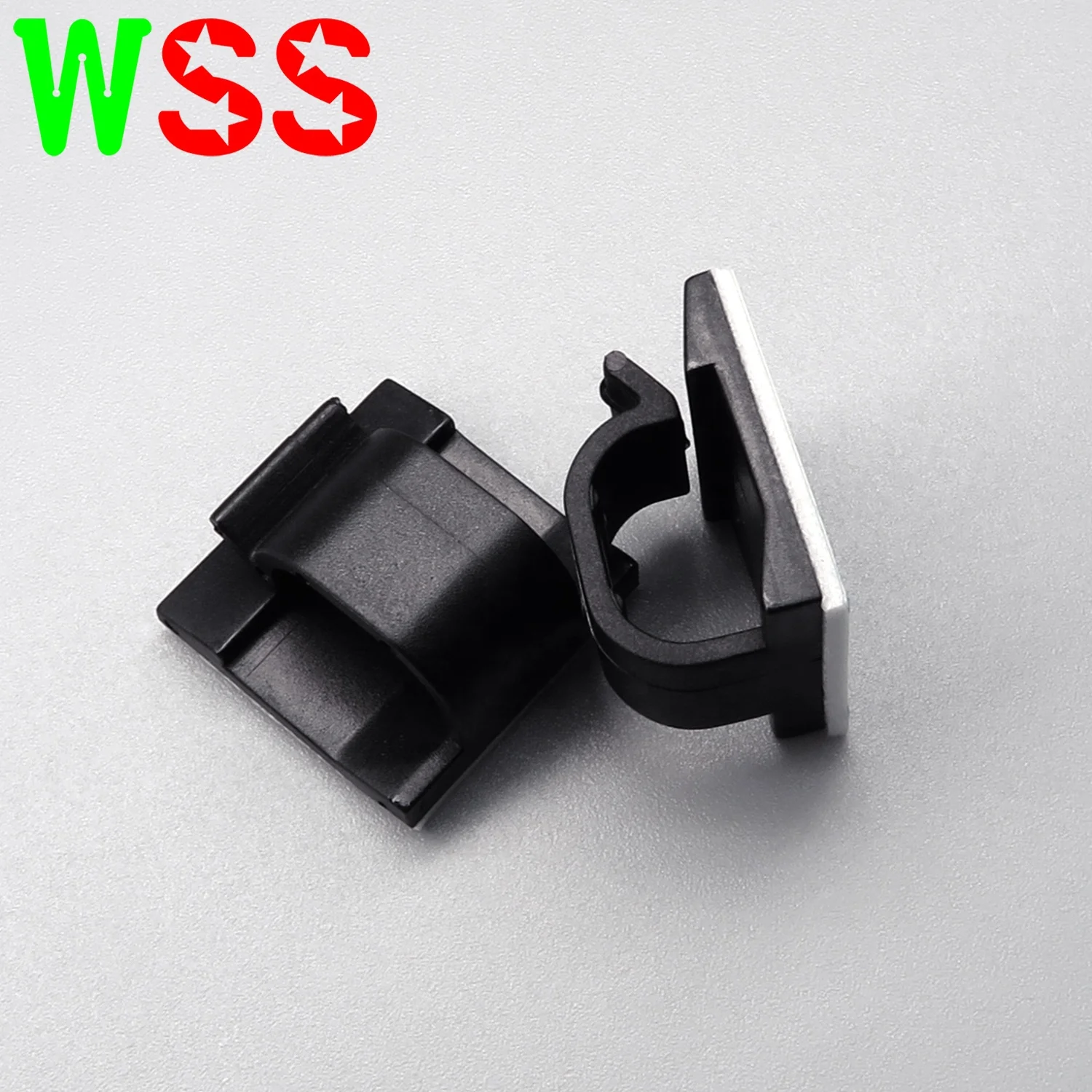 Plastic Self-Adhesive Saddle Type Tie Mount Cable Clips Wire Organizer