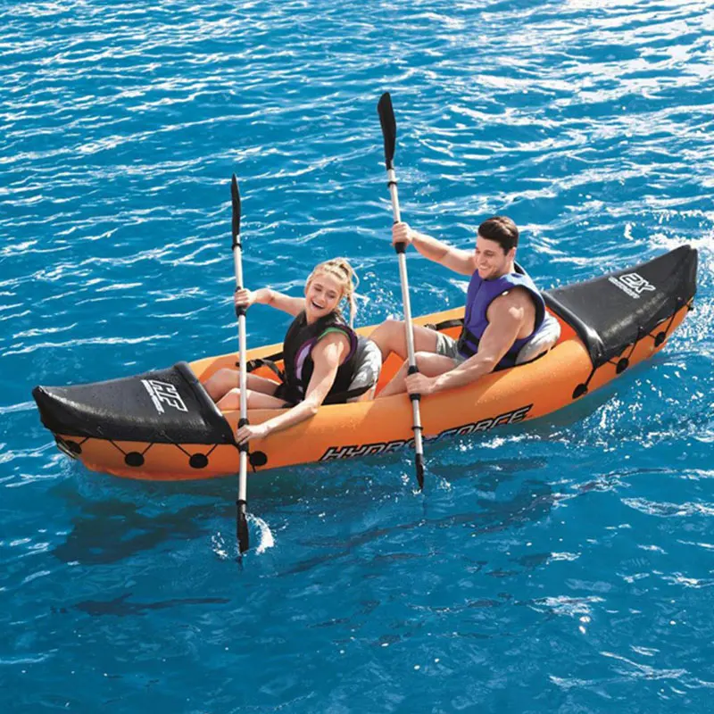 
Hot sale Challenger inflator Boat Two Persons Inflatable Kayak with 2 Paddle 