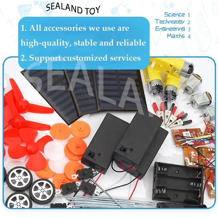 Wholesale DIY Wooden Road Roller Science Engineering Construction Wood STEM Kits Kids Creative Educational  Project School Toy