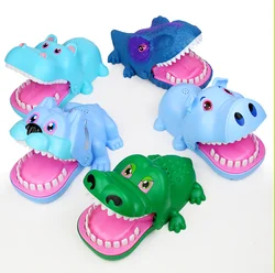 Hot selling biting finger crocodile dog, shark, hippo, tidy parenting game props, biting toy ag1112