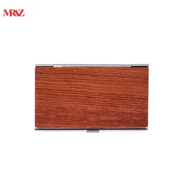2022 factory china Wholesale wood metal money business card holder case