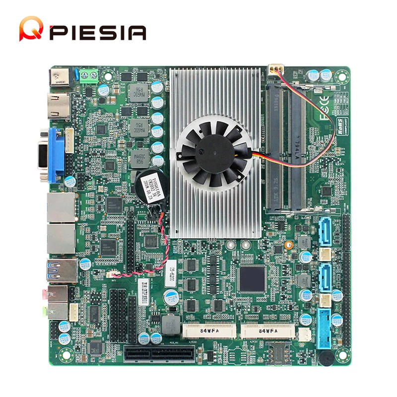 Piesie Cheap Intel 8th Gen Core i5 i7 I5-8250U I7-8650U Industrial Computer Mainboard 2*DDR4 2 Lan 6*Com Mini ITX Motherboard