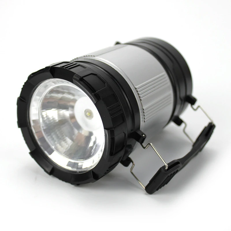 High quality telescopic round shape COB led camping lantern outdoor tent light