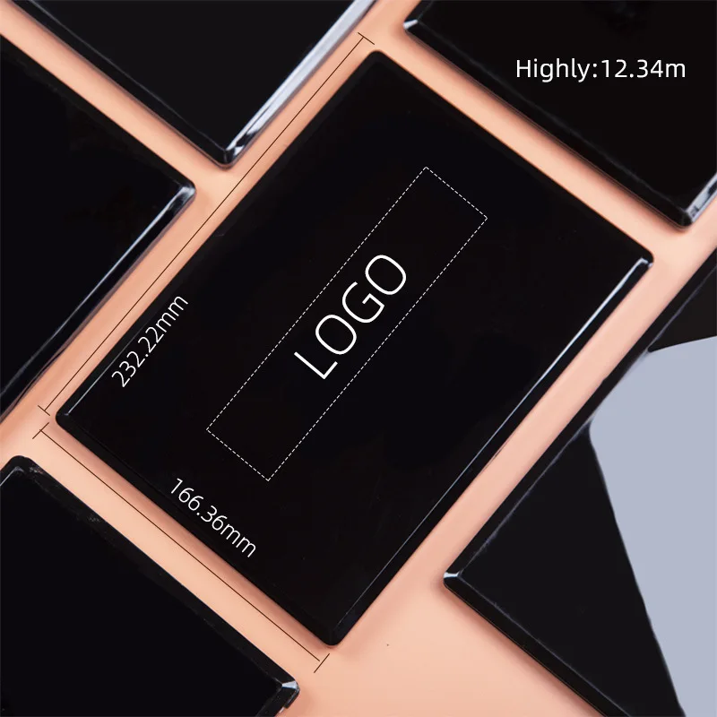 New Custom eye shadow toning paper palette customized private label high quality glitter soft naked liquid eye shadow oem