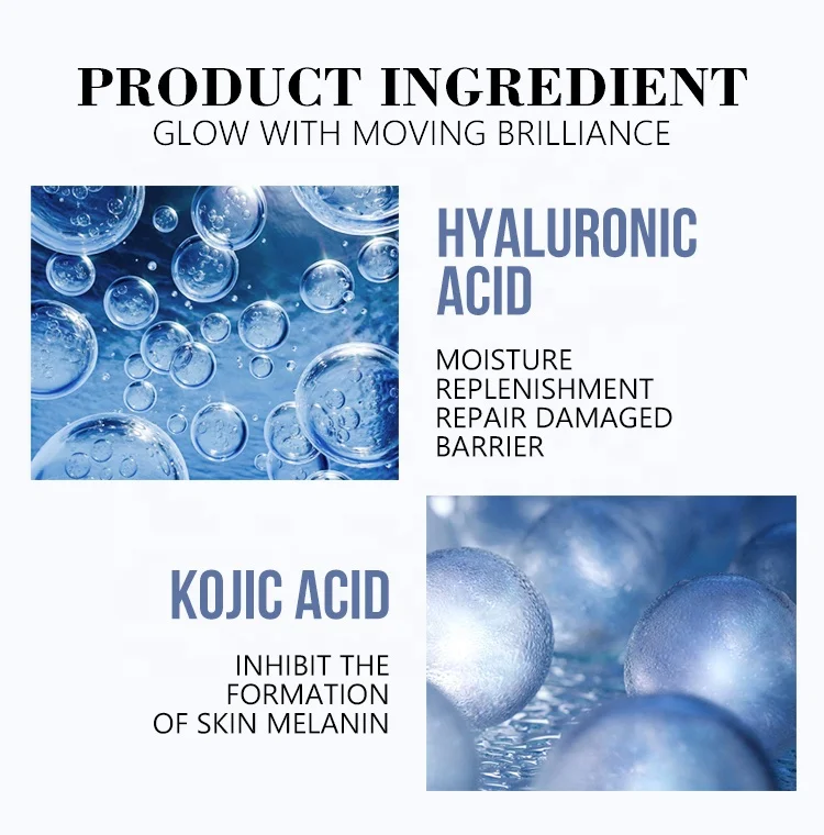 OEM/ODM Hot Sale Collagen Kojic Acid Serum Indonesia Niacinamide Whitening Anti-aging Facial Serum 30ml